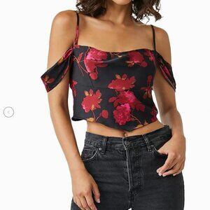 NWT Free People Cassandra Victorian Goth Rose Matador Top